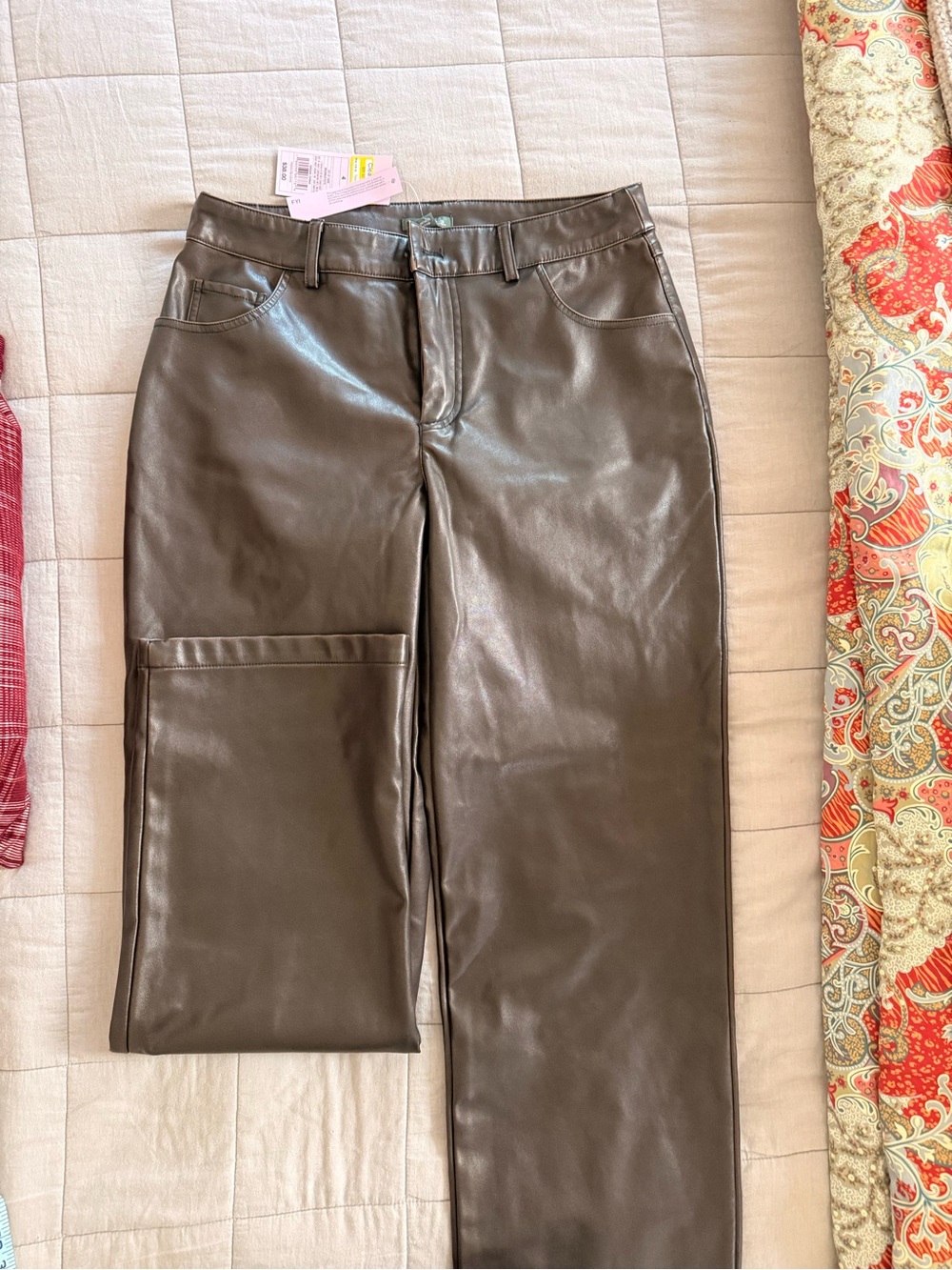Wild Fable  Faux Leather Pants in Brown